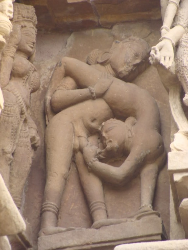 Erotic Sculpture, Khajuraho Temple